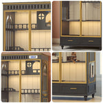 PAWORA European Multi-Level Modern Eco-Friendly Finish, Board, Painted Drawers Storage with Indoor Style Design - Grey Cat - House Grey