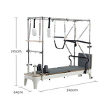 COREVA MN013 Reformer Pilates Trapeze 2-IN-1 - Bed Discount: $3696 Table Machine Home Gym Equipment Train After White