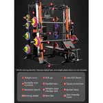 MERIDIAN Q8 Rack Smith Multi-functional Gym Weight Home Bar Pull-Up Equipment Train Squat Machine