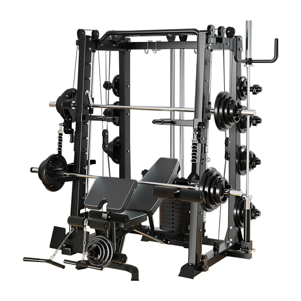 MERIDIAN X6 Squat Smith Multi-function Power Cage Train Weight Equipment Rack Home Gym Machine