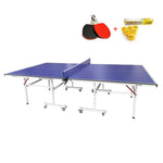 PRIMO Optimal Table Indoor Foldable Solo Blue Balls Play Pingpong Table-Bats Top Tennis 16mm Net