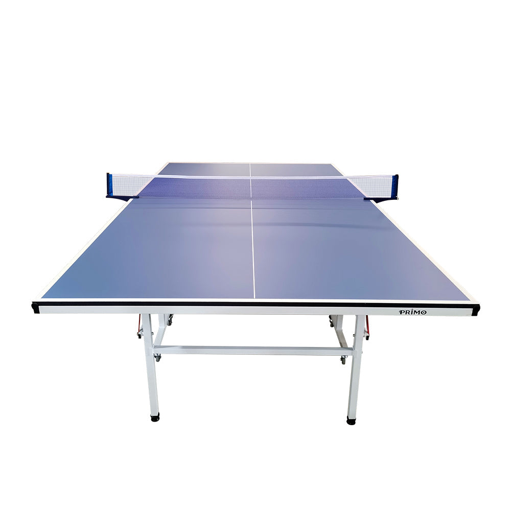PRIMO Optimal Table Pingpong Solo 19mm Tennis Table-Bats Foldable Indoor Balls Play Blue Net