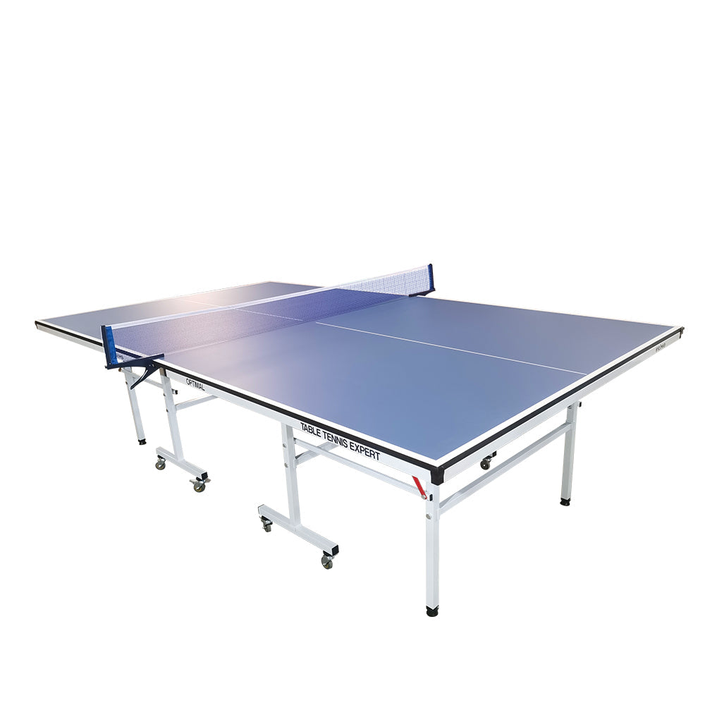 PRIMO Optimal Table Pingpong Solo 19mm Tennis Table-Bats Foldable Indoor Balls Play Blue Net
