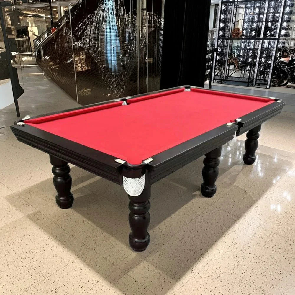 QUESLA AU12 Slate / Billards Luxury Pool / Mahogany 8FT Snooker Table