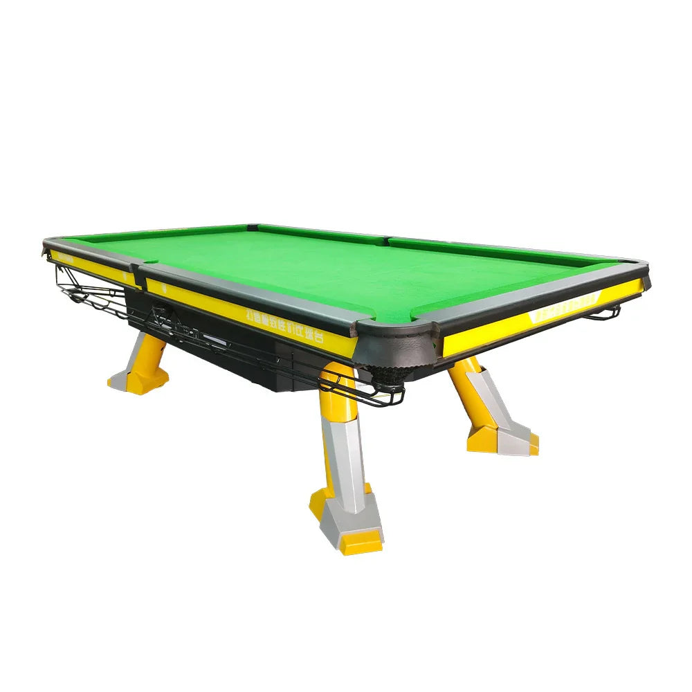 QUESLA 9FT Underframe, Slate High-End - Rail, Accessories Oak Fiber Carbon Free Billiard Colorful Surface, Precision Table Package