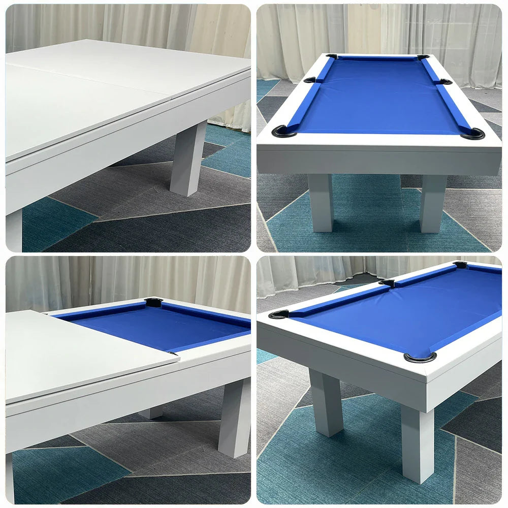 QUESLA 7FT - Free Luxurious /Dining White Accessories Pool Slate / Billiard Table Frame