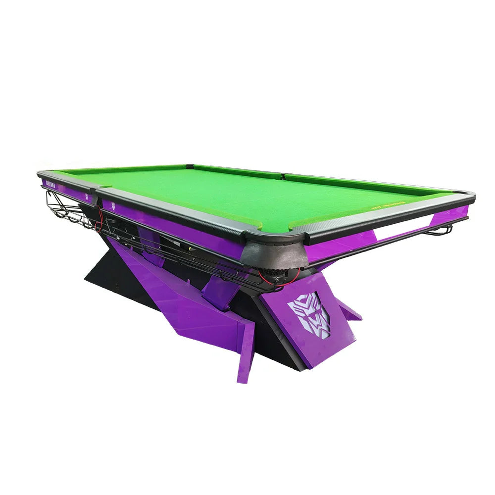QUESLA 9FT Durable Bluestone - Table Alloy Oak Fiber Surface, Precision Carbon Slate Play, Accessories Pockets, Billiard Free Rail, Package