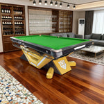 QUESLA 9FT System, Pockets, Table - Free Fiber Rail, Durable Alloy Surface, Ball Smooth Accessories Billiard Carbon Slate Return Package