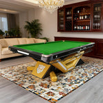 QUESLA 9FT System, Pockets, Table - Free Fiber Rail, Durable Alloy Surface, Ball Smooth Accessories Billiard Carbon Slate Return Package