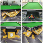 QUESLA 9FT System, Pockets, Table - Free Fiber Rail, Durable Alloy Surface, Ball Smooth Accessories Billiard Carbon Slate Return Package