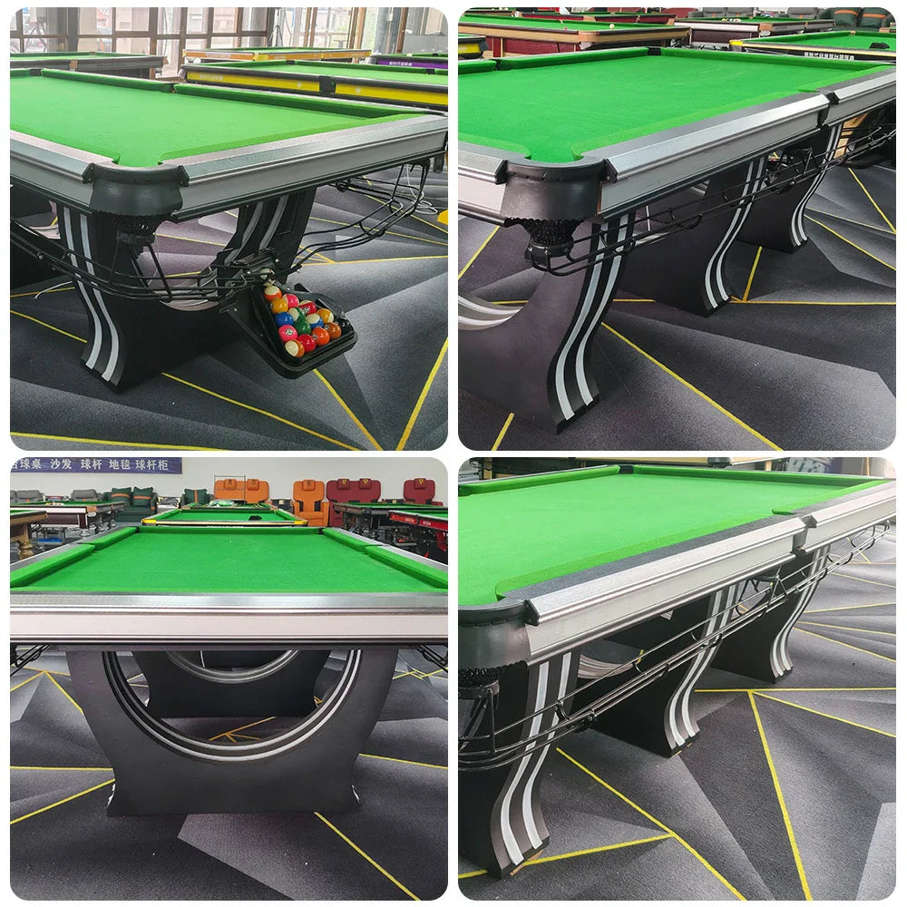 QUESLA 9FT Pockets, Black Play, Bluestone Copper Surface, Oak Accessories Durable Rail, Free Fiber - Table Precision Slate Carbon Billiard Package