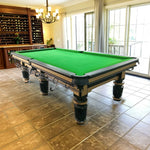 QUESLA 9FT Slate Copper Bluestone Table Solid Accessories Oak Billiard Durable - Free Frame, Pockets, Surface, Package