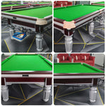 QUESLA 9FT Free Accents, Style, - Billiard Minimalist with Sleek Accessories Decorative, and Table Silver Nordic Functional Design Package
