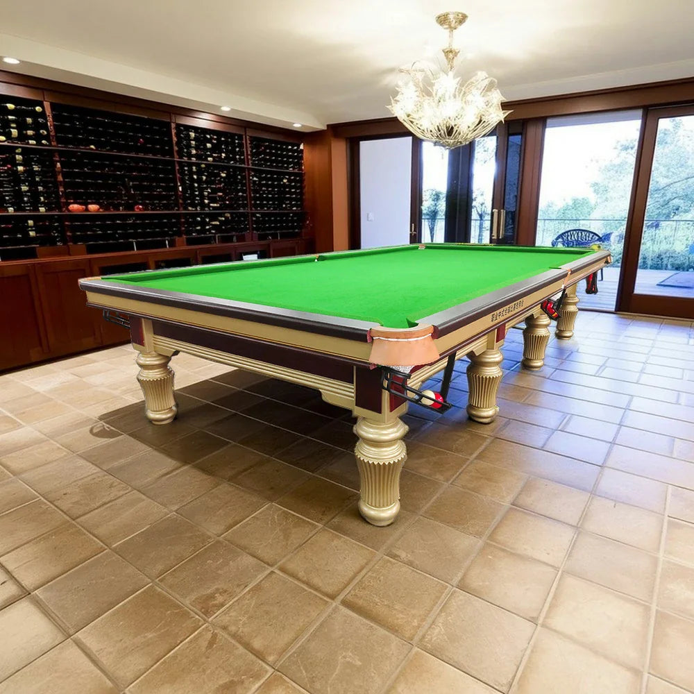 QUESLA 12FT Slate Billiard Frame, Table Surface, Solid Pine Free Bluestone Accessories Copper Pockets, Package