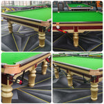 QUESLA 12FT Slate Billiard Frame, Table Surface, Solid Pine Free Bluestone Accessories Copper Pockets, Package