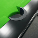 QUESLA 7FT - Billiard /Dining Pool Luxurious Slate Table / Accessories Black Free Frame