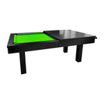 QUESLA 7FT - Billiard /Dining Pool Luxurious Slate Table / Accessories Black Free Frame