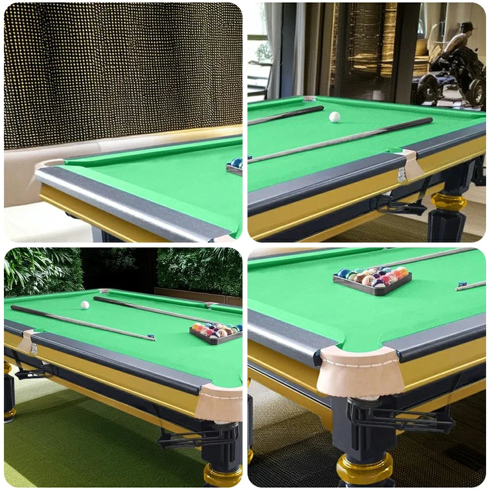 QUESLA 4.5cm Brass Thickness Pool Luxury Billiard Handrail Steel Snooker Elegant Table Slate 8FT with Detailing