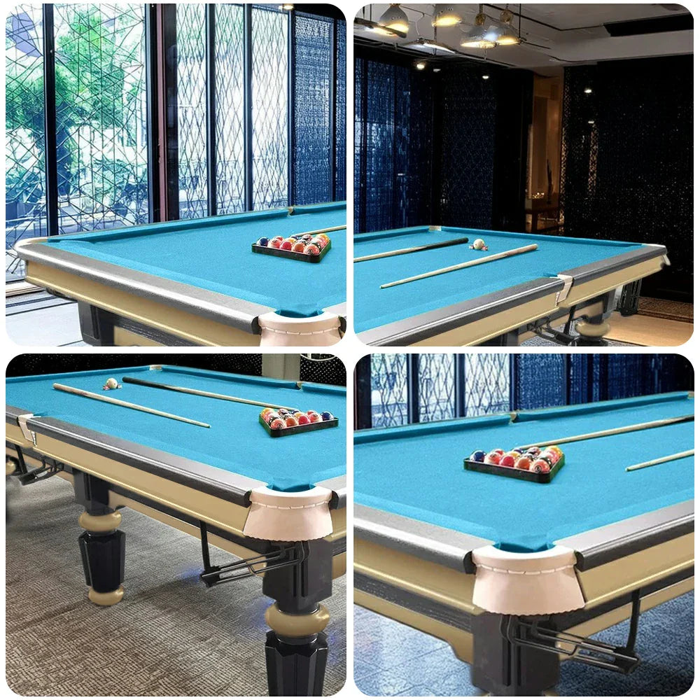 QUESLA 4.5cm with Pool Steel Elegant 9FT Thickness Slate Billiard Snooker Luxury Brass Handrail Table Detailing