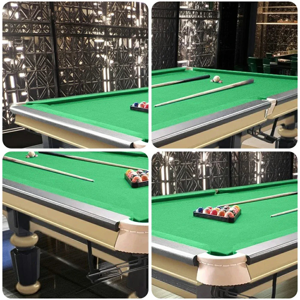 QUESLA 4.5cm with Pool Steel Elegant 9FT Thickness Slate Billiard Snooker Luxury Brass Handrail Table Detailing