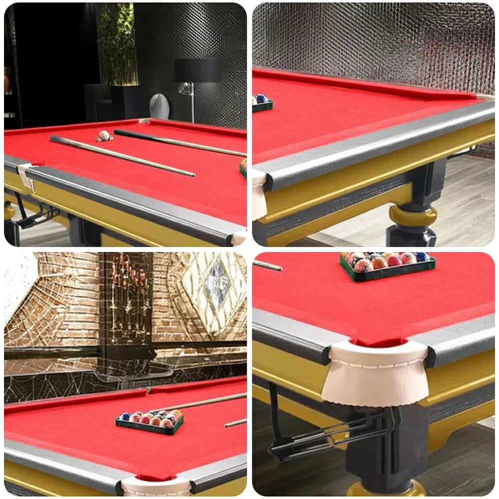 QUESLA 4.5cm with Pool Steel Elegant 9FT Thickness Slate Billiard Snooker Luxury Brass Handrail Table Detailing