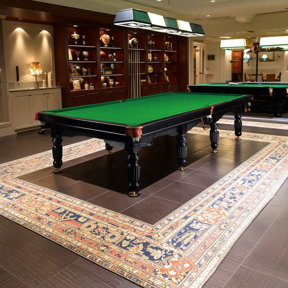 QUESLA 45mm 12FT Table Thickness Luxury - Snooker/Billiard Slate Black&Green