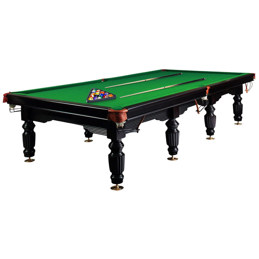 QUESLA 45mm 12FT Table Thickness Luxury - Snooker/Billiard Slate Black&Green