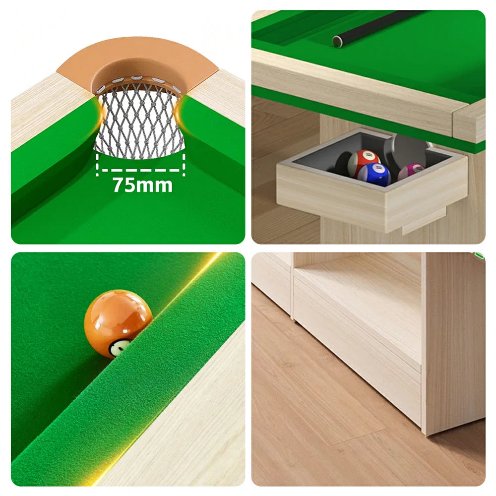 CUETIQ Auto Pool - W/ Training Ball Return Table Billiard Table Accessories Green