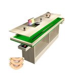CUETIQ Return MDF 2-IN-1 Billiard Training Table/Dining Table Ball - Pool Table Auto Green