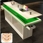 CUETIQ Return MDF 2-IN-1 Billiard Training Table/Dining Table Ball - Pool Table Auto Green