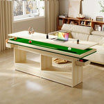 CUETIQ Return MDF 2-IN-1 Billiard Training Table/Dining Table Ball - Pool Table Auto Green