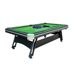 CUETIQ 7FT Heavy-Duty Billiards Pool Professional Luxury Frame, Table, Space-Saving Modern - Table Iron-Leg Design