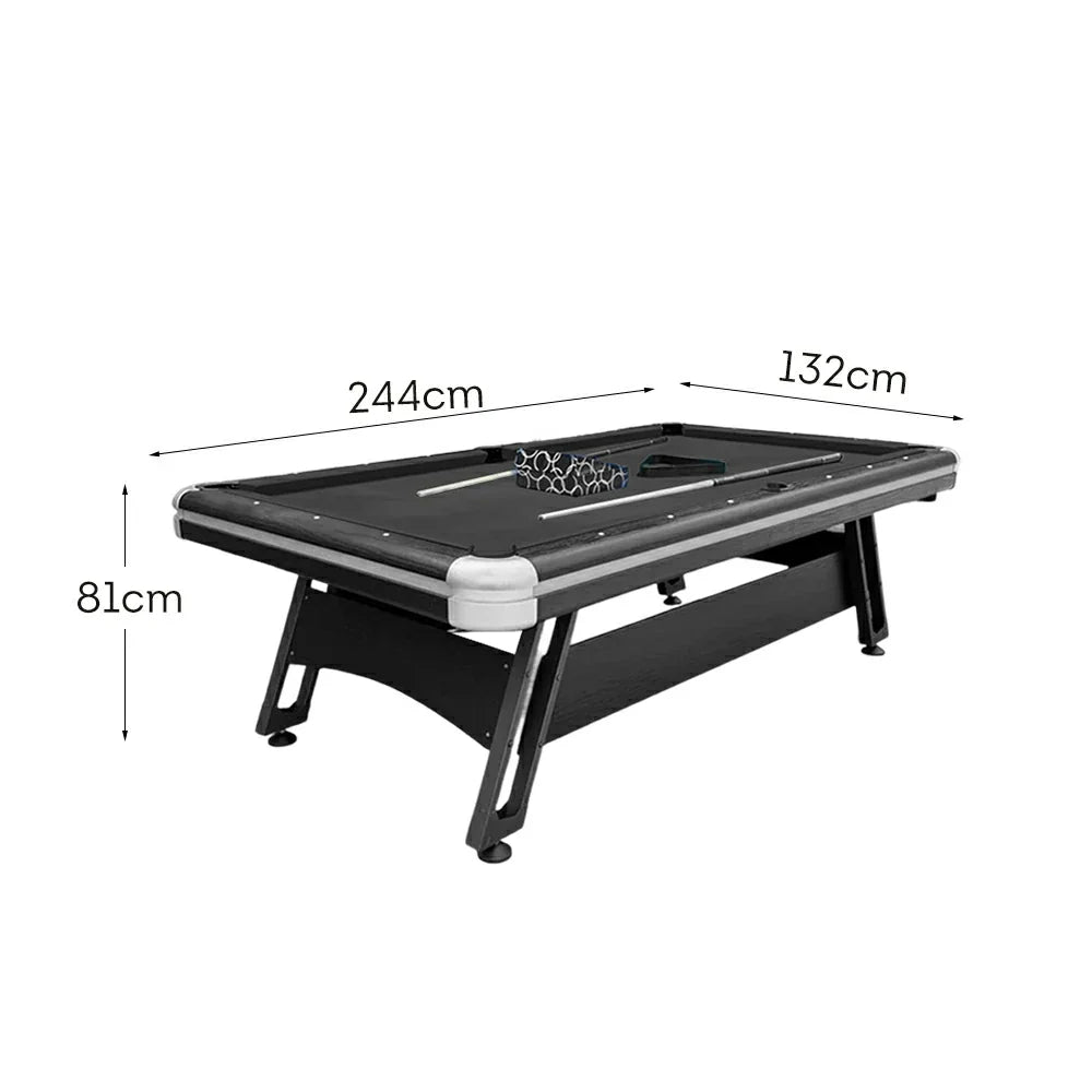 CUETIQ 8FT Frame, Space-Saving Table, Luxury Professional Heavy-Duty Table Iron-Leg Billiards Modern Pool - Design
