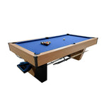 CUETIQ 8FT Automatic Ball Marble - Modern Black Build, Professional-Grade Table Heavy-Duty Frame, Luxury Return, Pool Design
