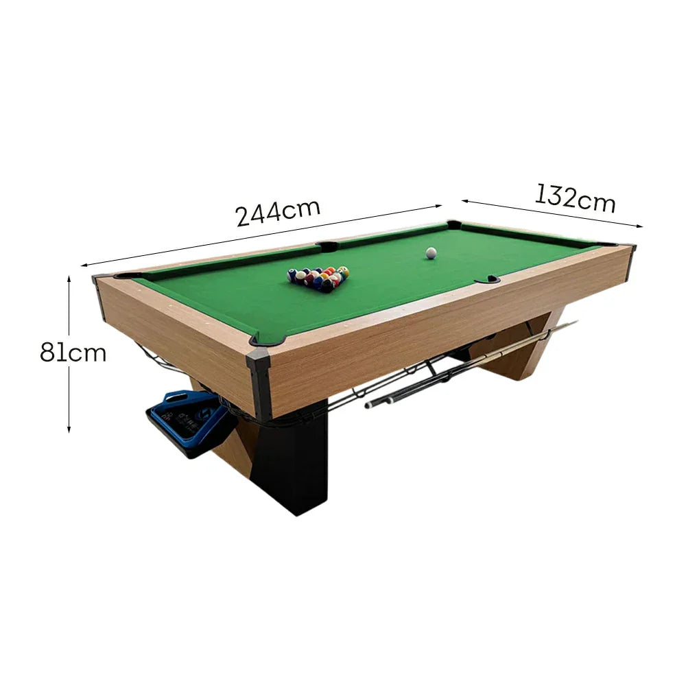 CUETIQ 8FT Automatic Ball Marble - Modern Black Build, Professional-Grade Table Heavy-Duty Frame, Luxury Return, Pool Design