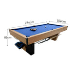 CUETIQ 9FT Professional-Grade Heavy-Duty Automatic Black Pool Marble Modern Table Build, - Ball Return, Luxury Frame, Design