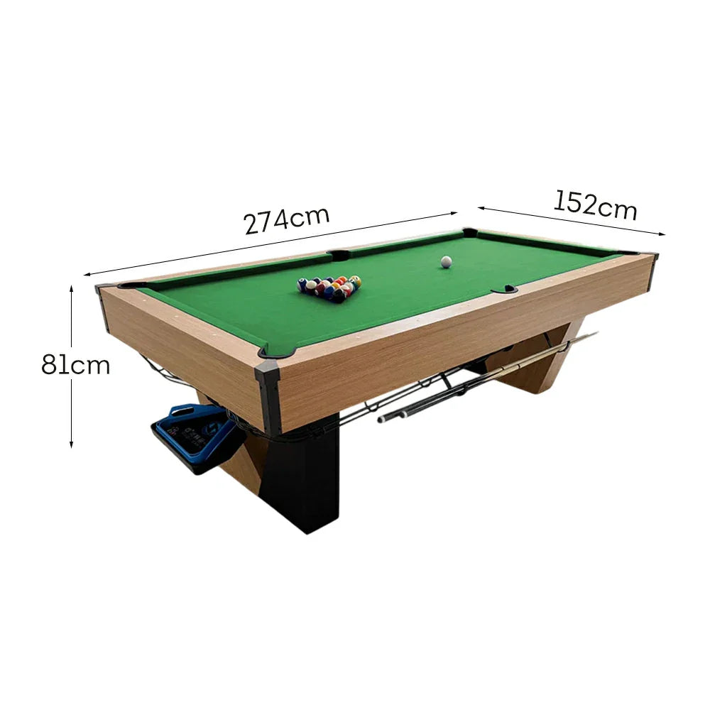 CUETIQ 9FT Professional-Grade Heavy-Duty Automatic Black Pool Marble Modern Table Build, - Ball Return, Luxury Frame, Design