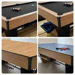 CUETIQ 8FT Pool - Ball Multi-Function Automatic Marble 3-in-1 Table Return, Black Design