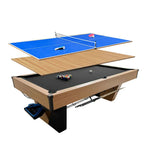 CUETIQ 8FT Pool - Ball Multi-Function Automatic Marble 3-in-1 Table Return, Black Design