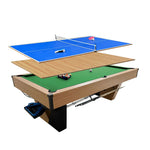 CUETIQ 8FT Pool - Ball Multi-Function Automatic Marble 3-in-1 Table Return, Black Design