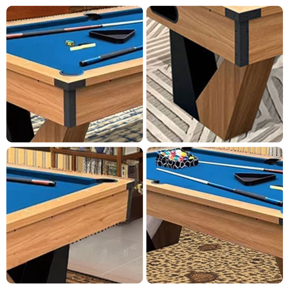 CUETIQ 8FT Billiard W/ MDF V-Frame Table Design Accessories