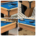 QUESLA 9FT Pool with System, Sturdy Equipped Ball Marble Table, Return Construction