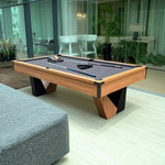 QUESLA 9FT Pool with System, Sturdy Equipped Ball Marble Table, Return Construction