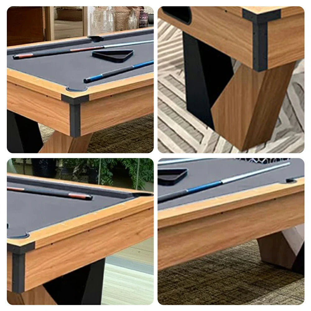 QUESLA 9FT Pool with System, Sturdy Equipped Ball Marble Table, Return Construction