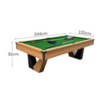 CUETIQ 8FT Pool - Ball Multi-Function Automatic Marble 3-in-1 Table Return, Black Design