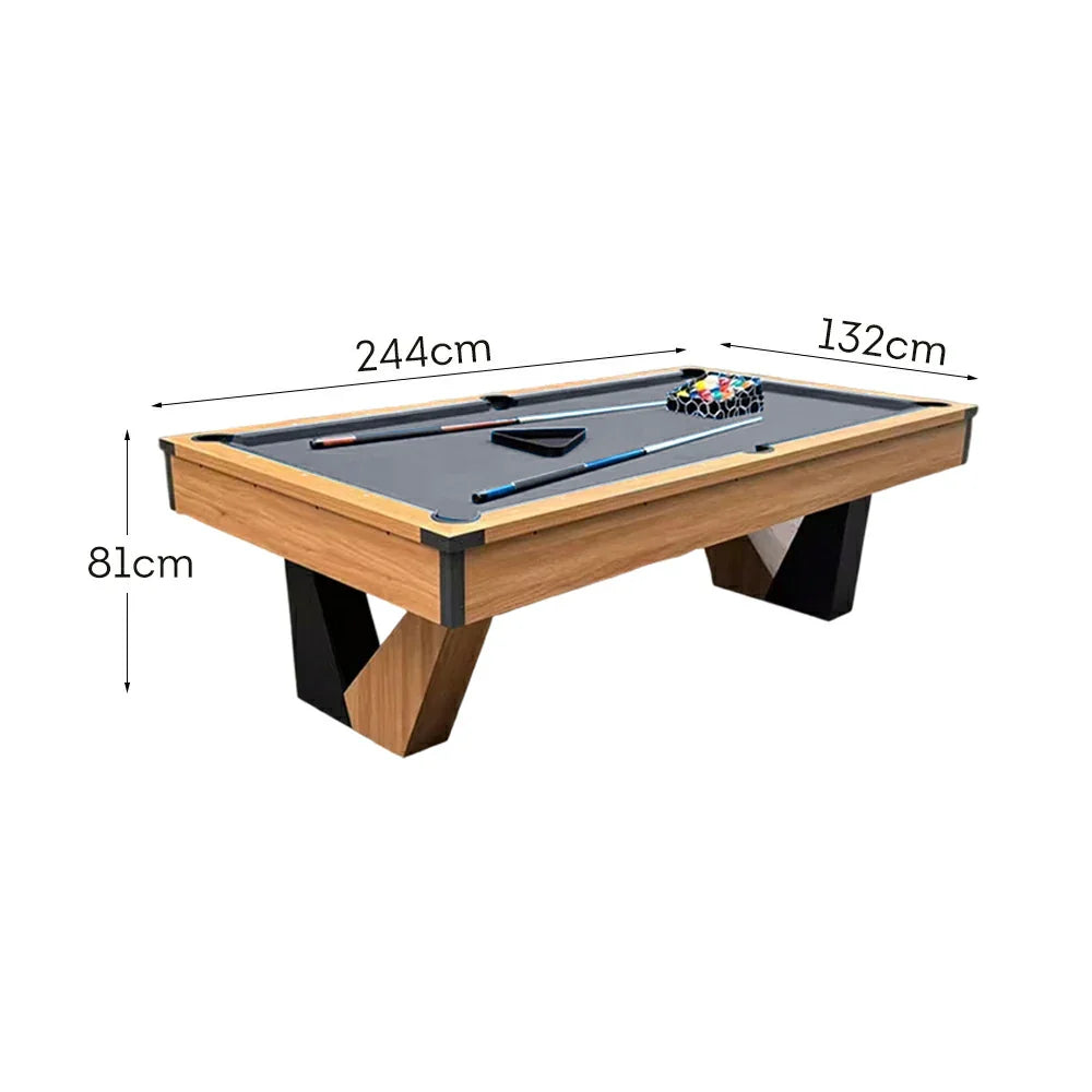 CUETIQ 3-IN-1 Table/Table Table 8FT MDF Accessories V-Frame Table/Dining Tennis W/ Billiard Design
