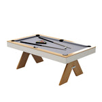 CUETIQ 7FT Table/Table Billiard Table/Dining 3-IN-1 - MDF Table Tennis Grey