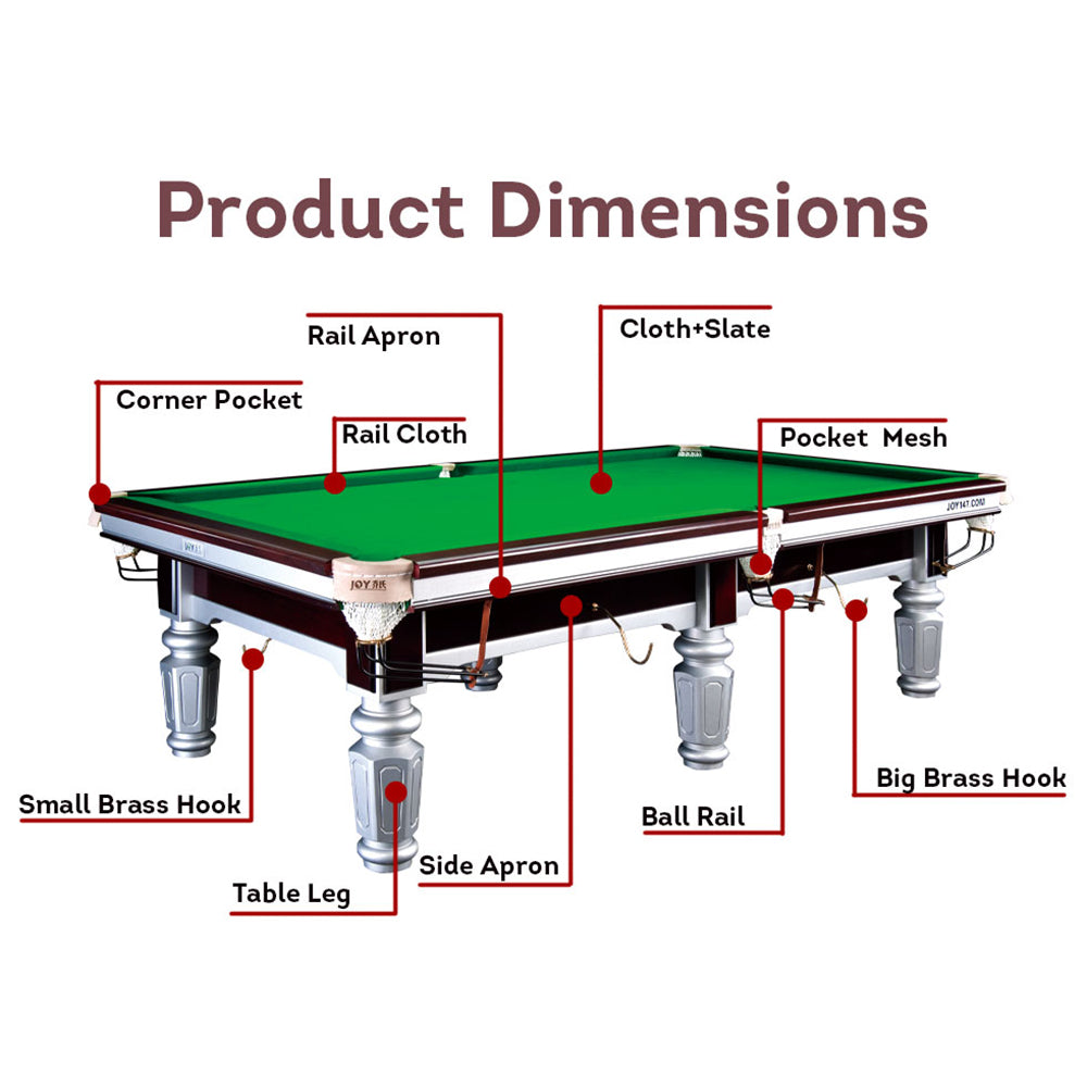 JOY Q7 Slate Table Pool Table Chinese Luxury 9FT Sliver Frame