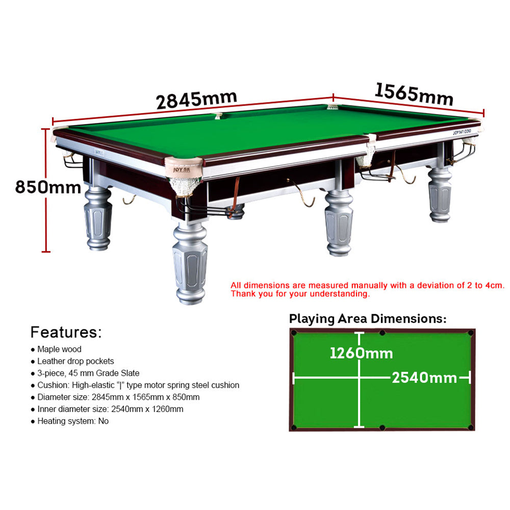 JOY Q7 Slate Table Pool Table Chinese Luxury 9FT Sliver Frame