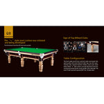 JOY Q8 Pool Table Slate Table Chinese Luxury 9FT Gold Frame